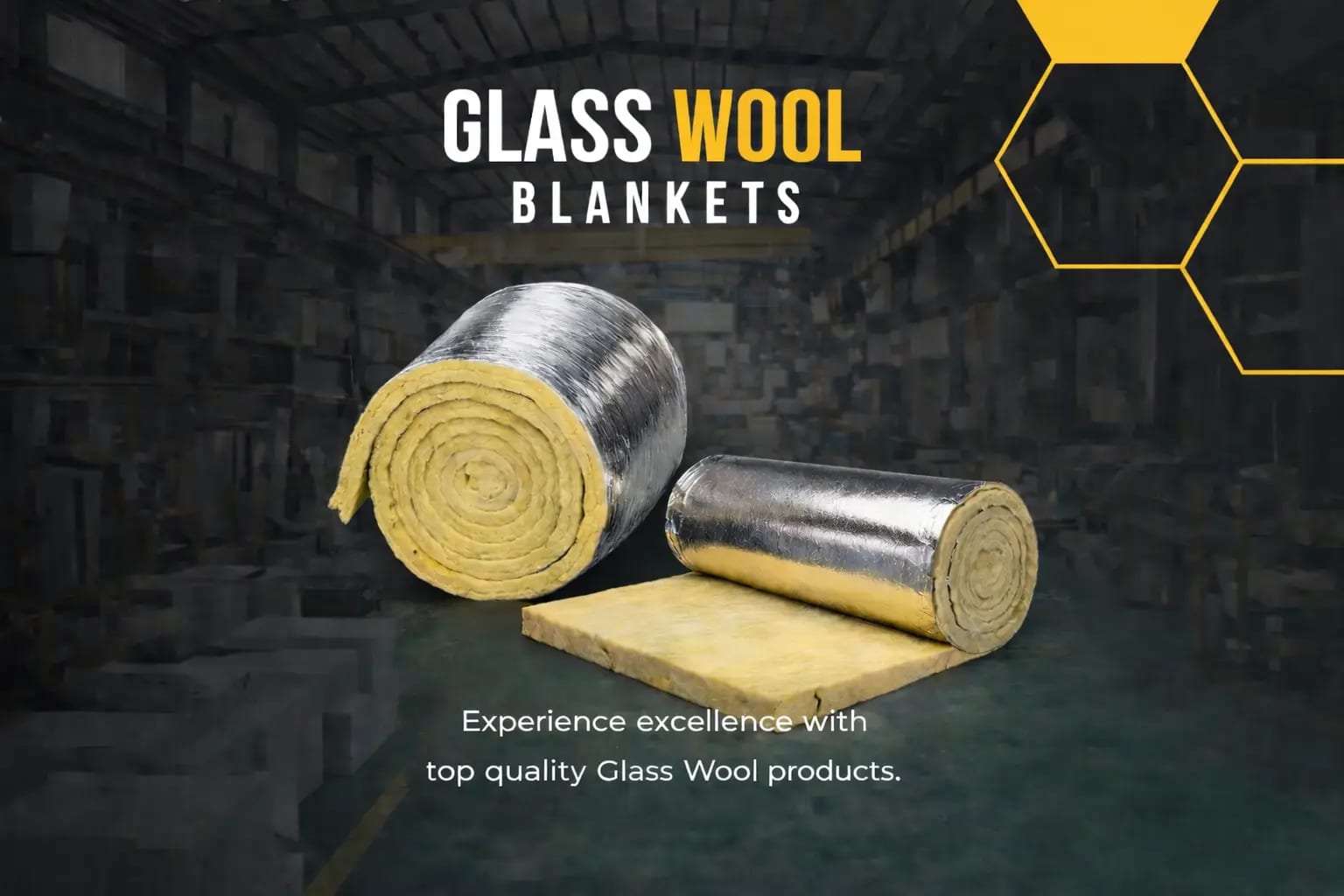 Glass Wool Blankets for thermal + acoustic insulation solutions.